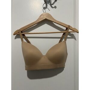 Soma Enbliss Wireless Bra Women's Size 36B Tan Adjustable Straps